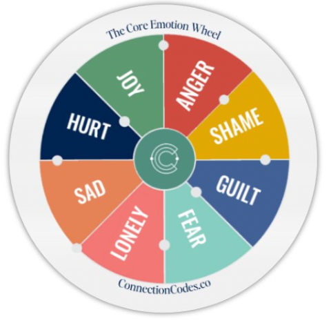 (Pack of 10) Core Emotion Wheel Magnet