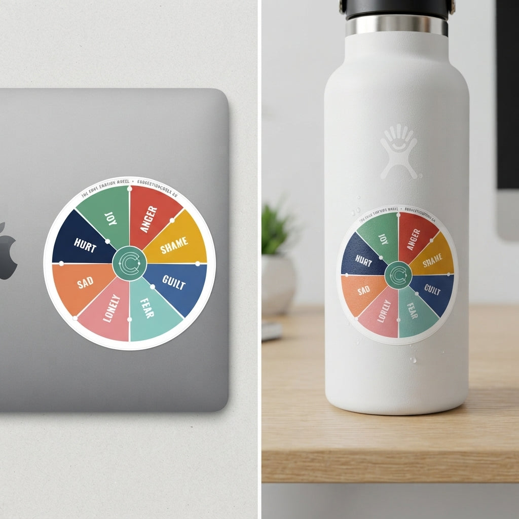 Core Emotion Wheel Sticker